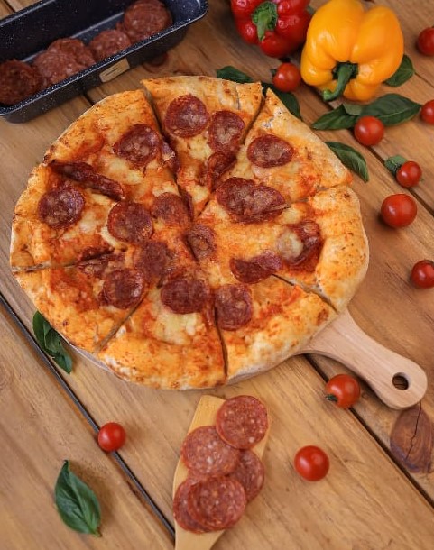 Crust & Cone pepperoni pizza