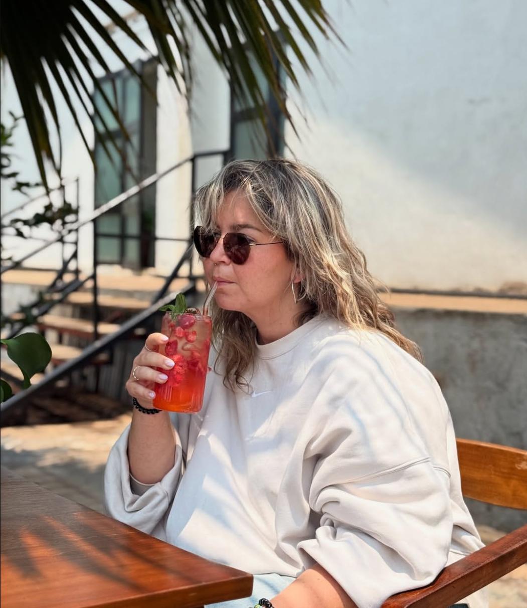Guest enjoying a drink