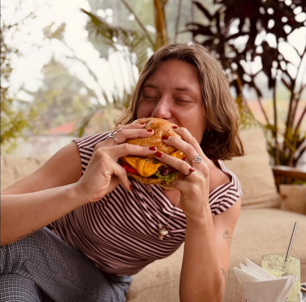 Guest enjoying food
